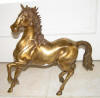 statue cheval en bronze d'inde